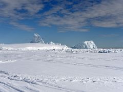 01B Icebergs Are Stuck At The Floe Edge At The Beginning Of Day 3 On Floe Edge Adventure Nunavut Canada